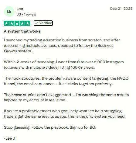 Lee J / The Creative Trader — 0 to 6,000 Instagram in 2 weeks, 100K+ views