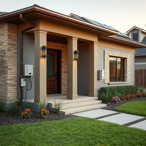 Completed electrical project in Azle TX featuring modern home with integrated lighting, solar panels, and organized wiring.