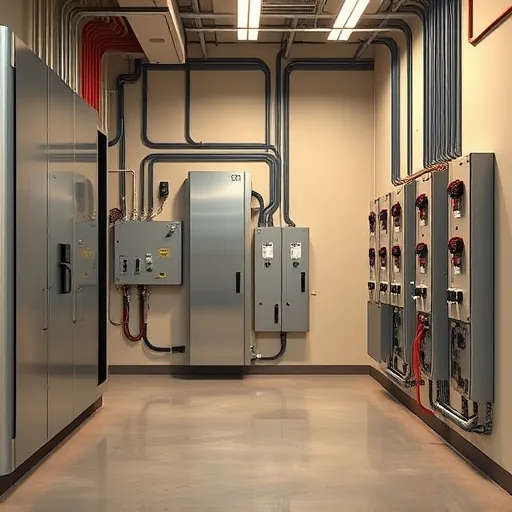 Completed electrical installation in Azle TX featuring organized panels, neat wiring, and professional labeling in a utility room.