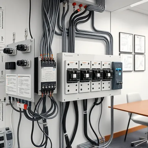 Completed electrical installation in Crowley TX with organized components in a clean, modern workspace.
