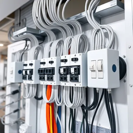 Completed electrical installation in Northlake TX with neat wiring, high-quality fixtures, bright professional setting.