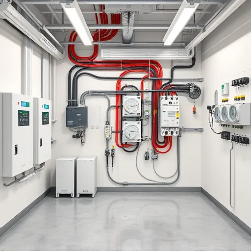 Completed electrical installation in Westlake TX with organized panels, LED fixtures, and polished workspace.