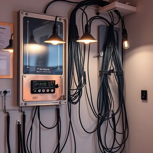 Perfectly completed electrical installation in Keller TX with arranged wires, light fixtures, and energy-efficient appliances.