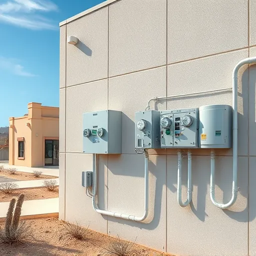 Completed electrical installation in a modern Fort Worth, TX building showcasing clean lines and precision.