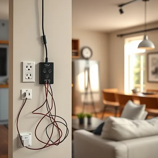 Completed electrical installation in a cozy residential space in White Settlement TX featuring modern wiring and fixtures.