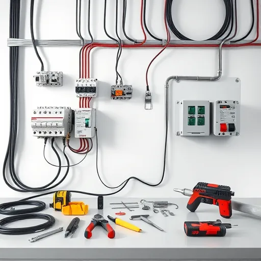 Completed electrical installation in Hurst TX featuring organized workspace, neat wires, and polished circuit breakers.