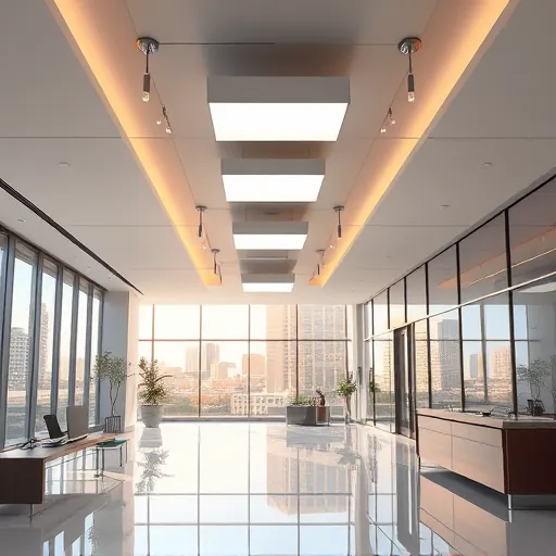 modern energy-efficient lighting installation in a sleek commercial space in Fort Worth showcasing craftsmanship and professionalism