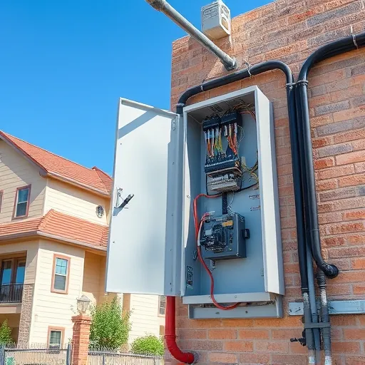 Completed electrical system in Fort Worth, TX showcasing modern design and intricate wiring details.