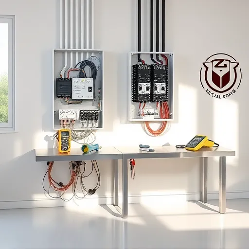 Completed electrical installation in Westlake TX showcasing organized workspace, quality components, and professional tools.