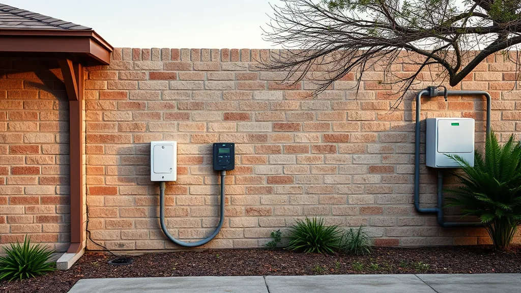 Outdoor outlet installation project in Fort Worth TX showcasing professional electrical work and safety features