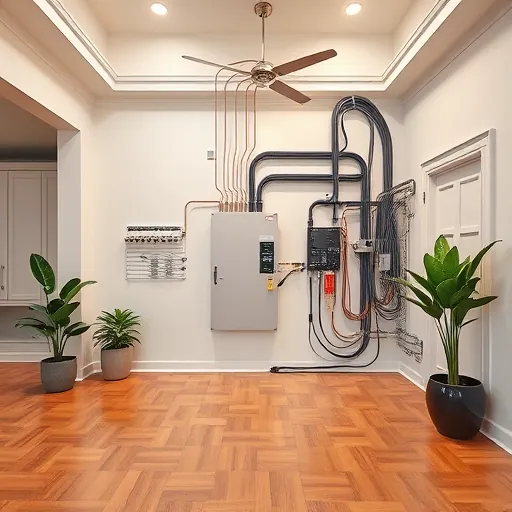Completed electrical installation in White Settlement TX features organized wiring, polished fixtures, and modern design elements.
