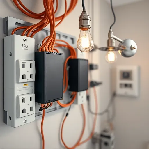 Completed electrical installation in Blue Mound TX showcasing organized wiring, sockets, and modern fixtures in a professional setting