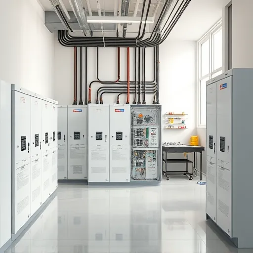 Completed electrical installation in Kennedale TX with modern panels, tidy workspace, and natural light.