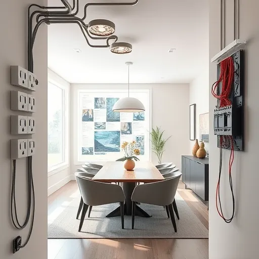 Meticulously organized electrical installation in a modern Coppell TX room highlighting quality craftsmanship and attention to detail.