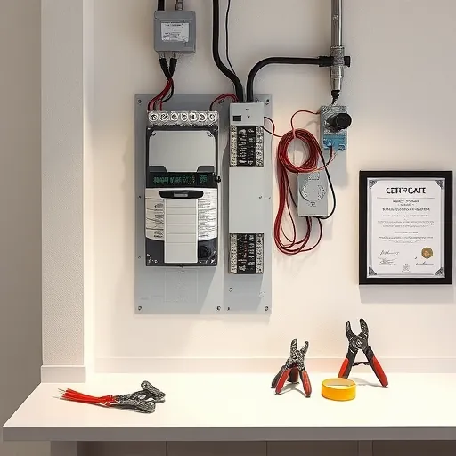 Perfectly completed electrical installation in The Colony TX featuring a modern panel, organized wiring, and tidy workspace.