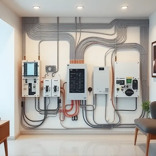 Modern residential electrical installation in Northlake TX with organized panels, soft lighting, and minimal decor.