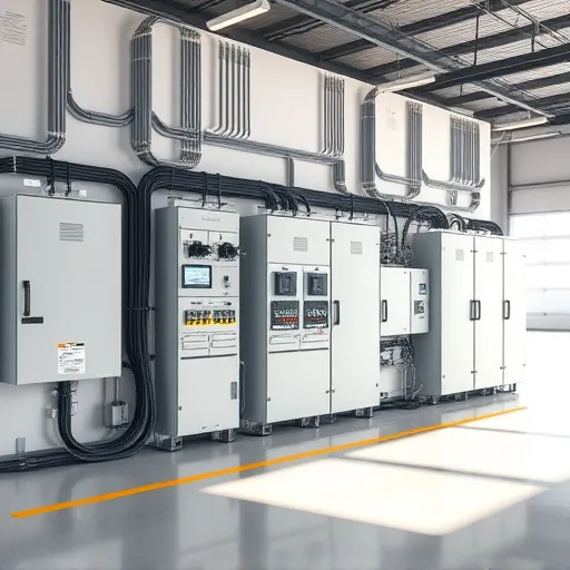 Completed electrical installation in Joshua TX with organized panels, neat wiring, and a clean professional workspace.