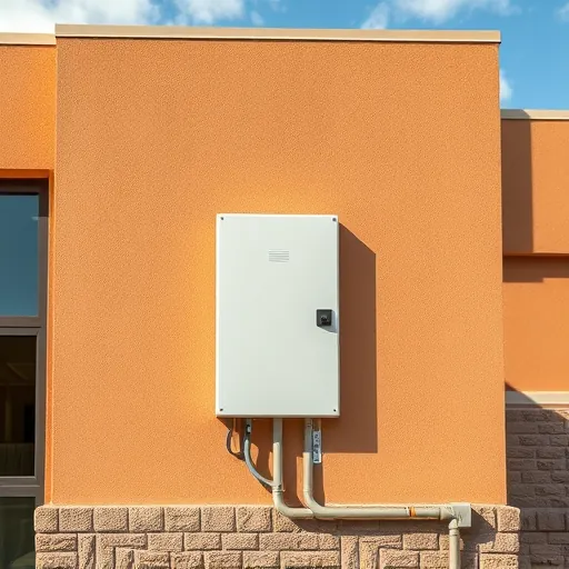 Completed electrical setup in Fort Worth, TX featuring clean lines and modern equipment against a bright backdrop.