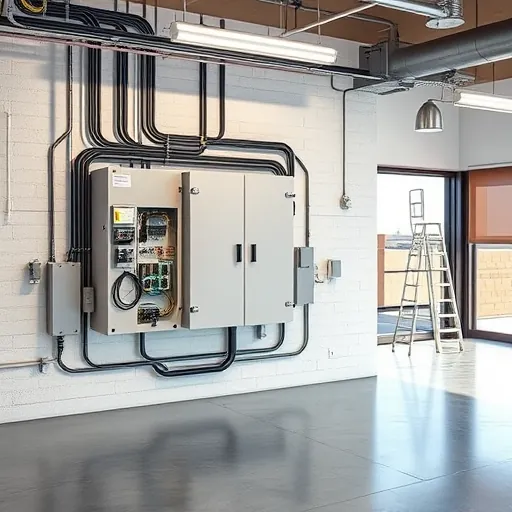 Completed electrical installation in Fort Worth TX showcasing clear wiring and modern electrical fixtures.