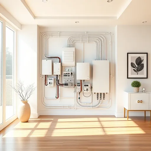 Modern residential electrical installation in Lake Worth TX featuring neat panels and fixtures in an elegant, well-lit room.