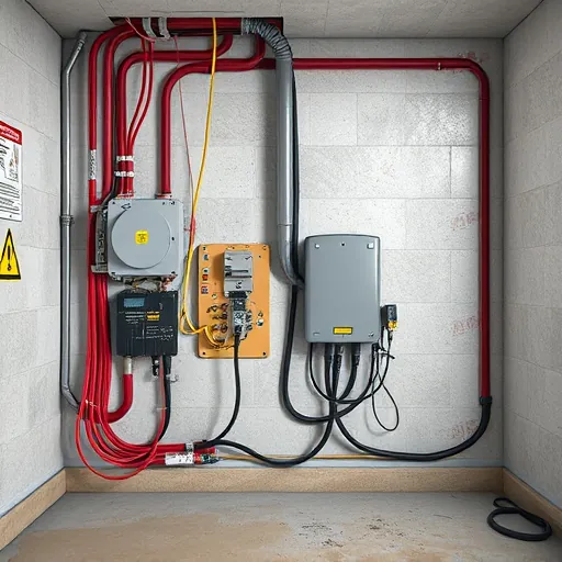 Newly installed organized electrical panel in modern Fort Worth home with clean design and professional wiring inside a well-lit utility room.