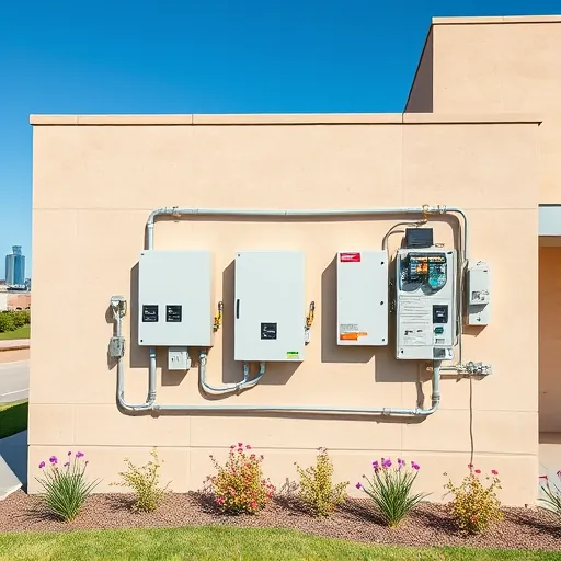 Completed electrical installation in Fort Worth, TX showcasing precise wiring and fixtures in a modern setting.