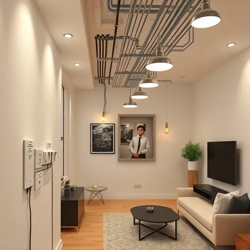 Completed electrical installation in Richland Hills TX with organized wiring, polished outlets, and modern lighting fixtures.