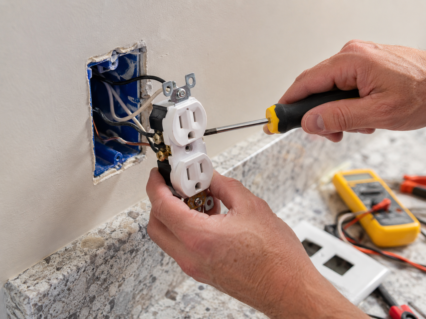 Electrical work — outlet and switch installation in a Greenville SC home