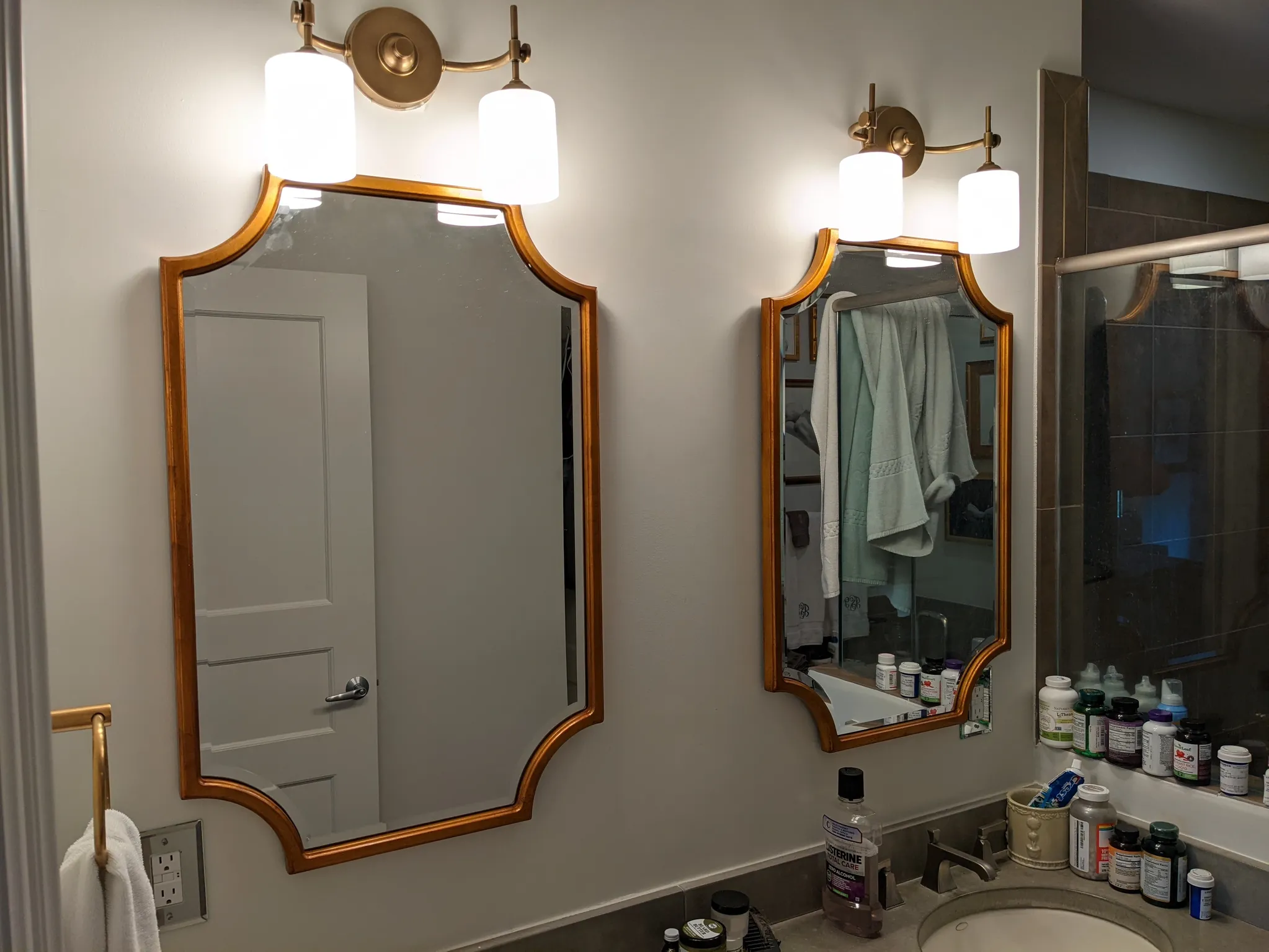 Fixture installation — hardware and shelving installed in a Greenville SC home