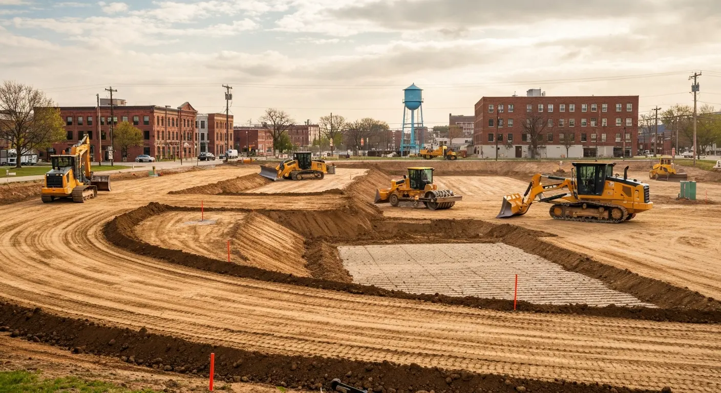 Site grading and preparation