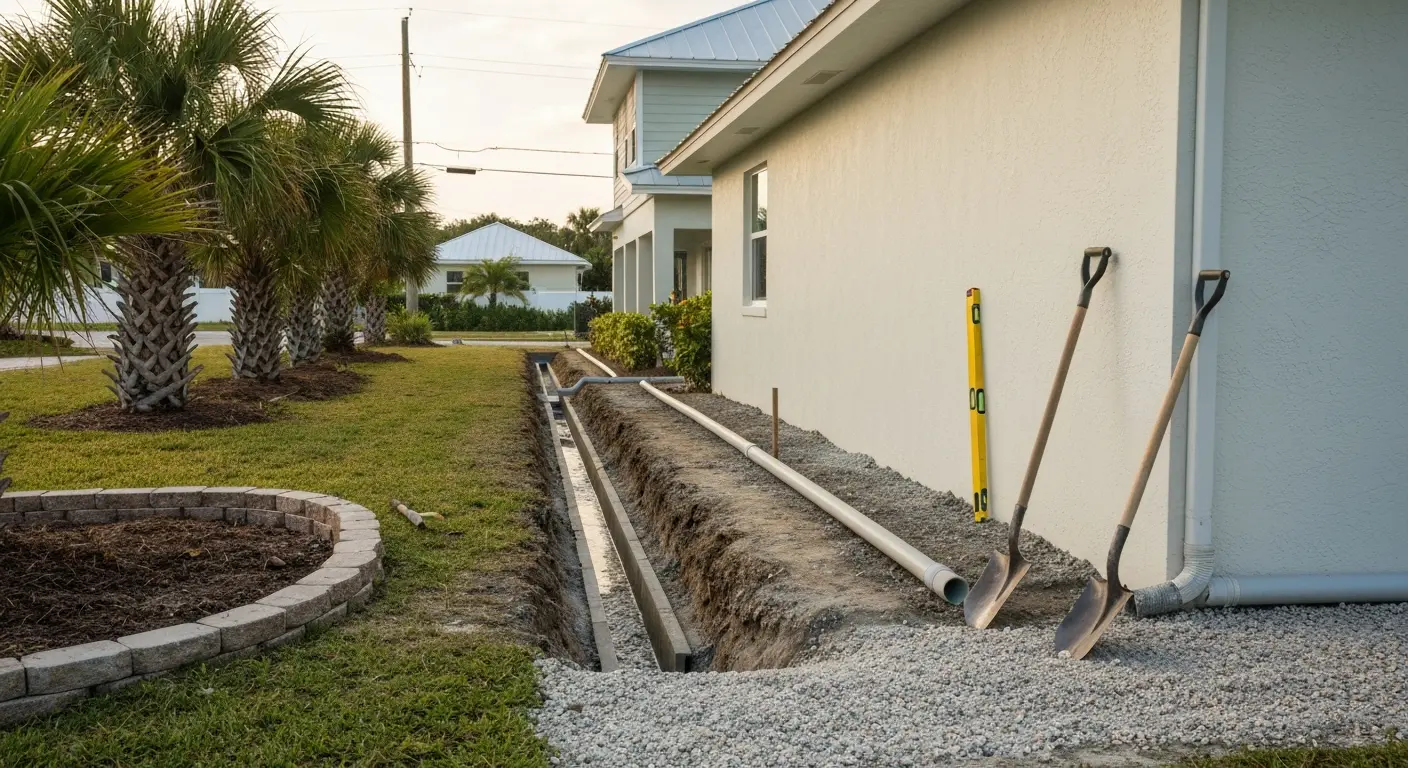 Drainage system installation