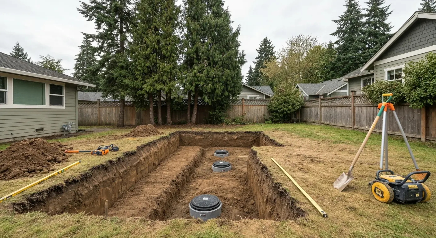 Septic system installation