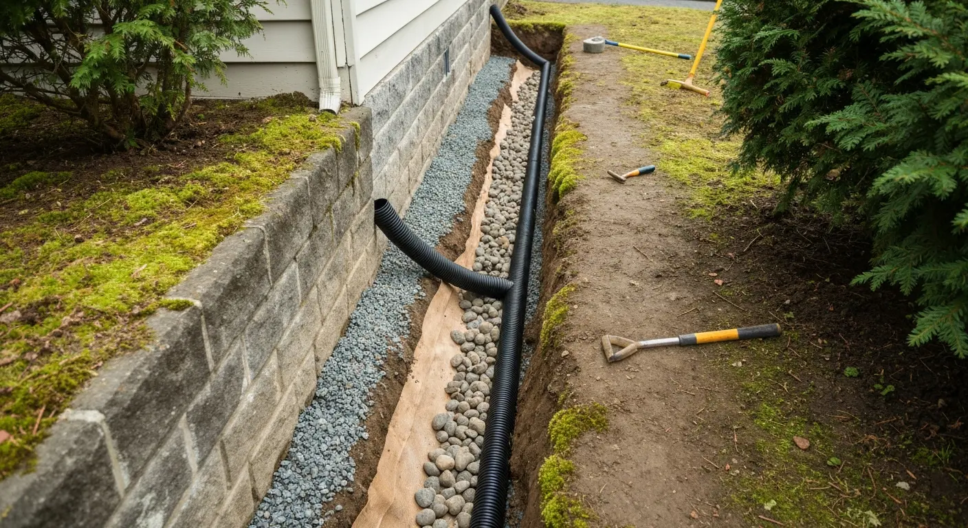 Drainage installation