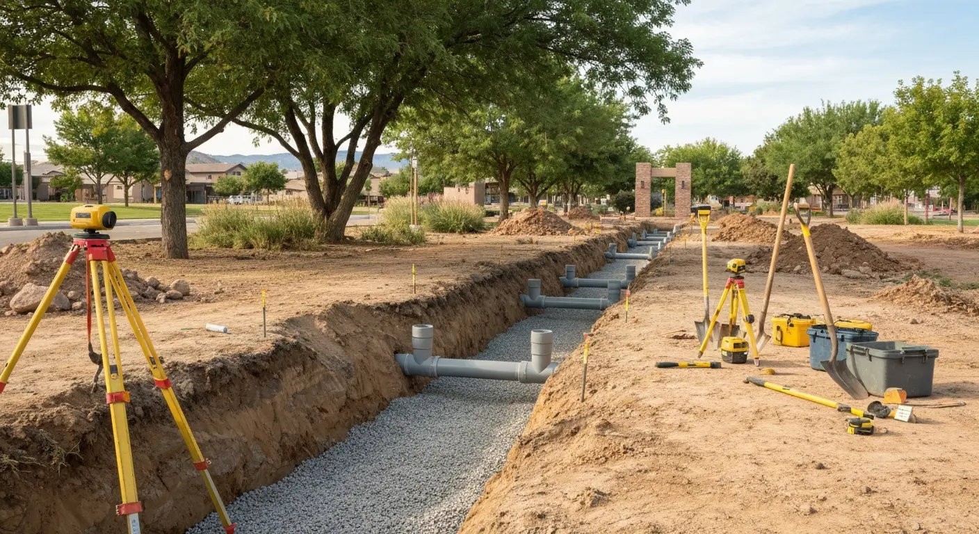 Drainage installation