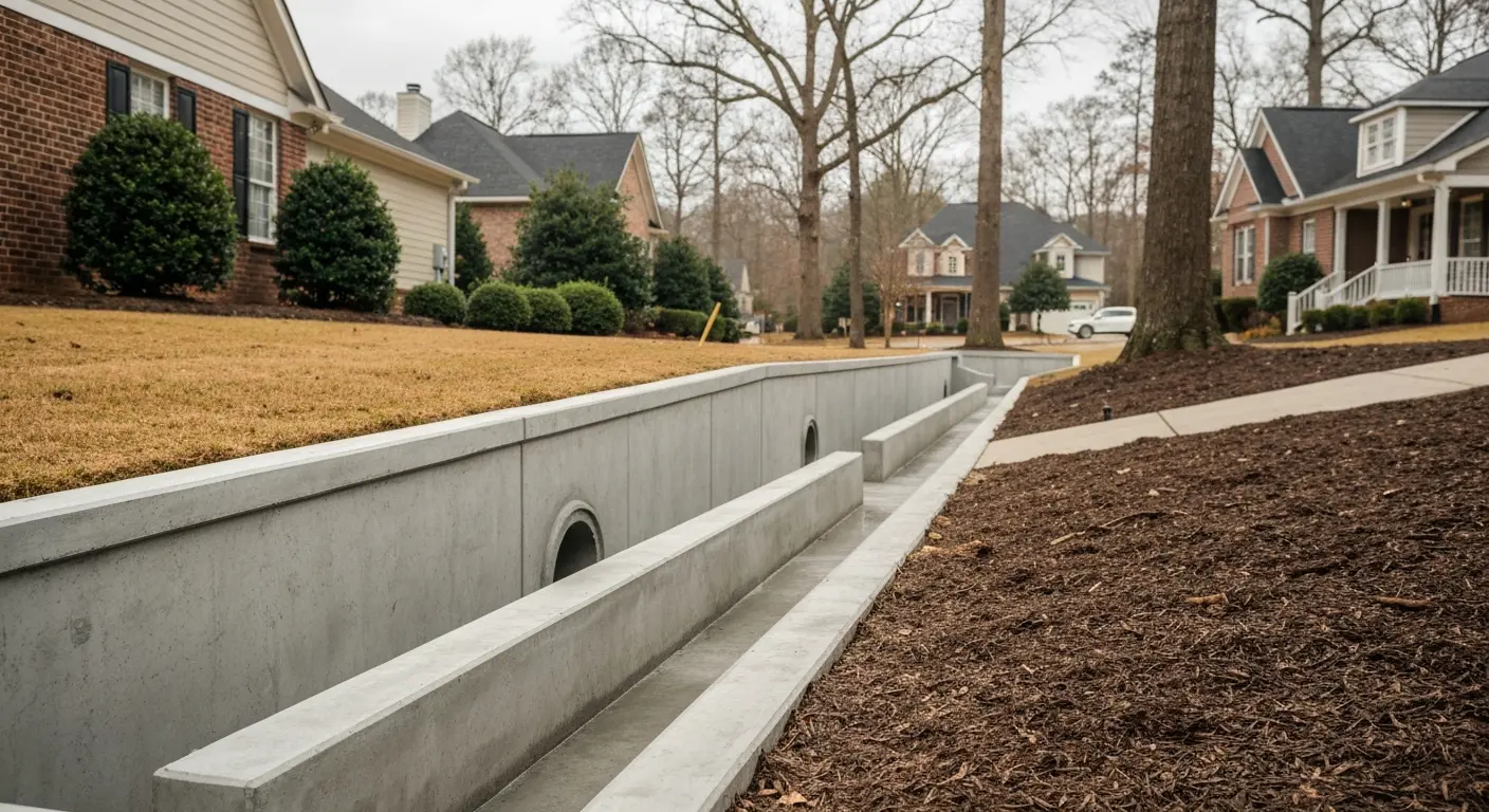 Drainage culvert and stormwater installation