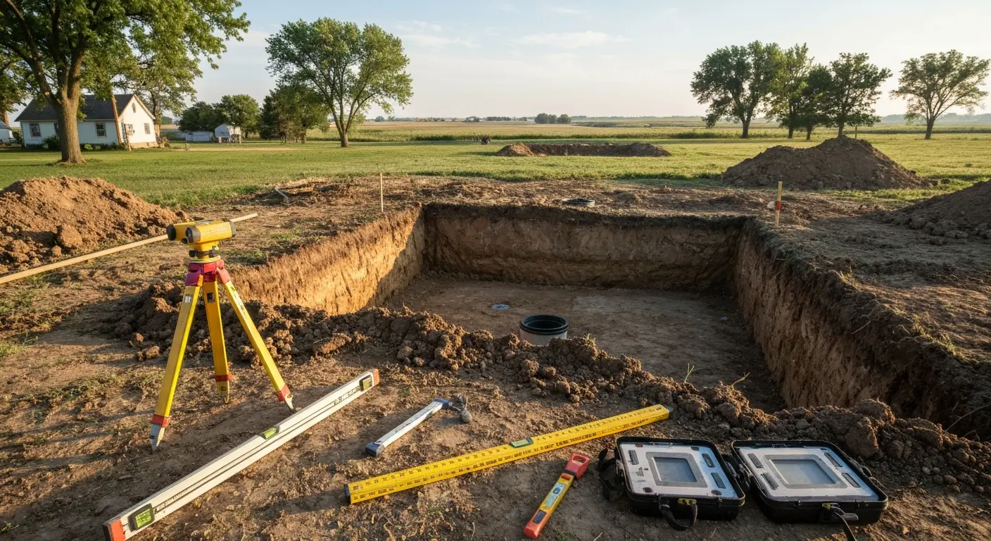 Septic system installation near Davenport