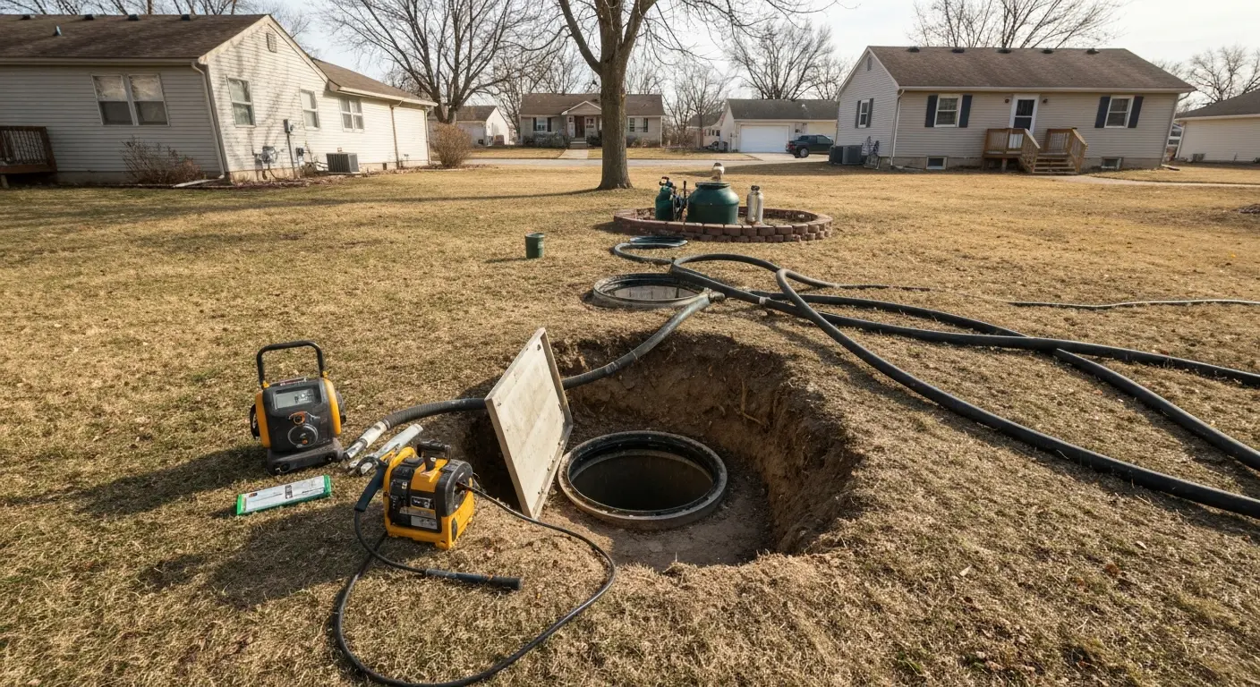Septic repair and maintenance service