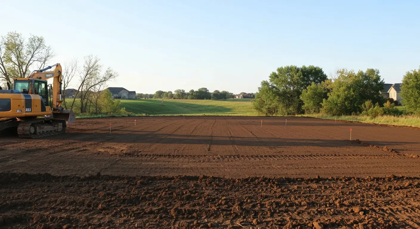 New construction grading