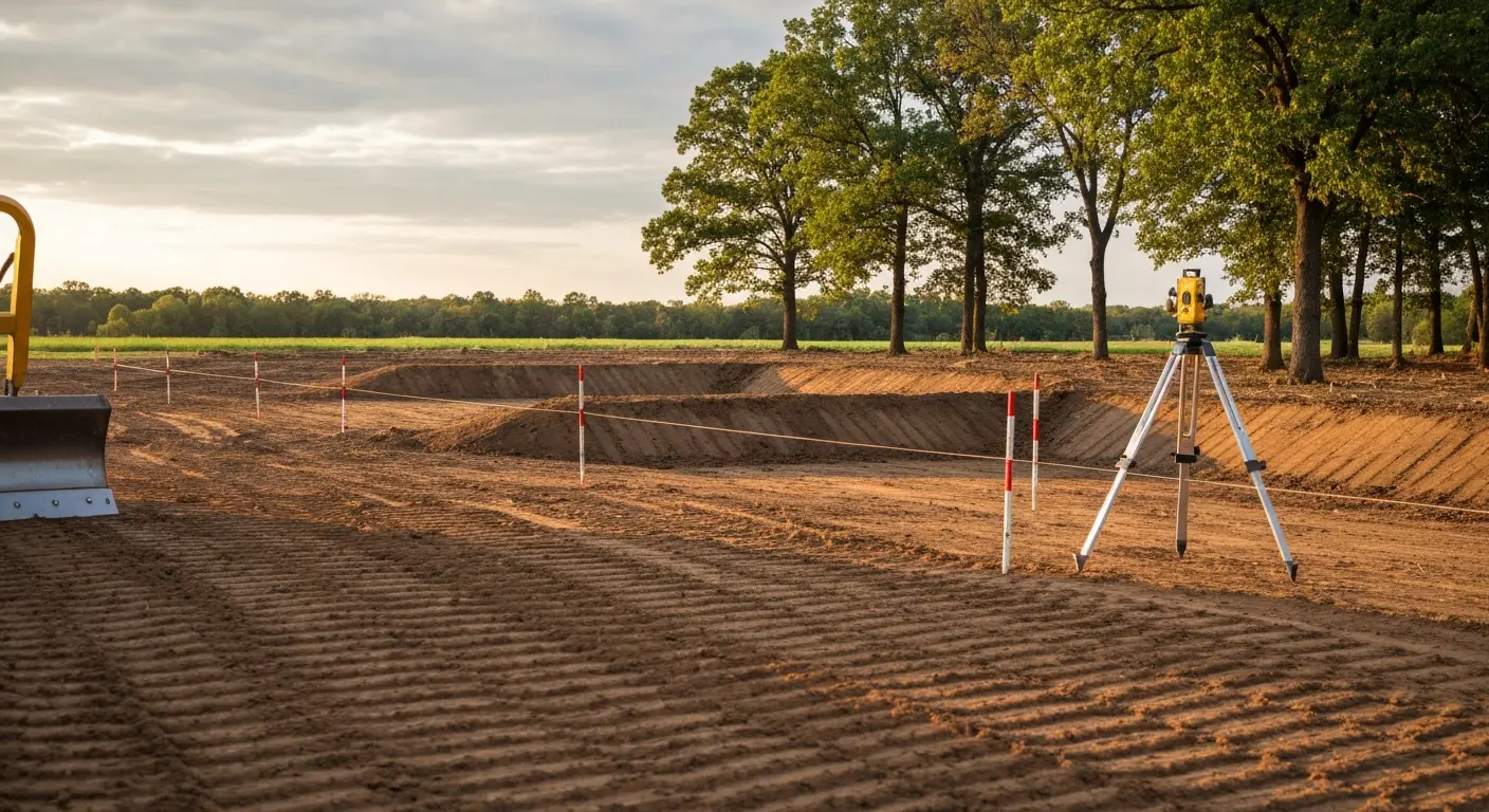 Land grading and site preparation