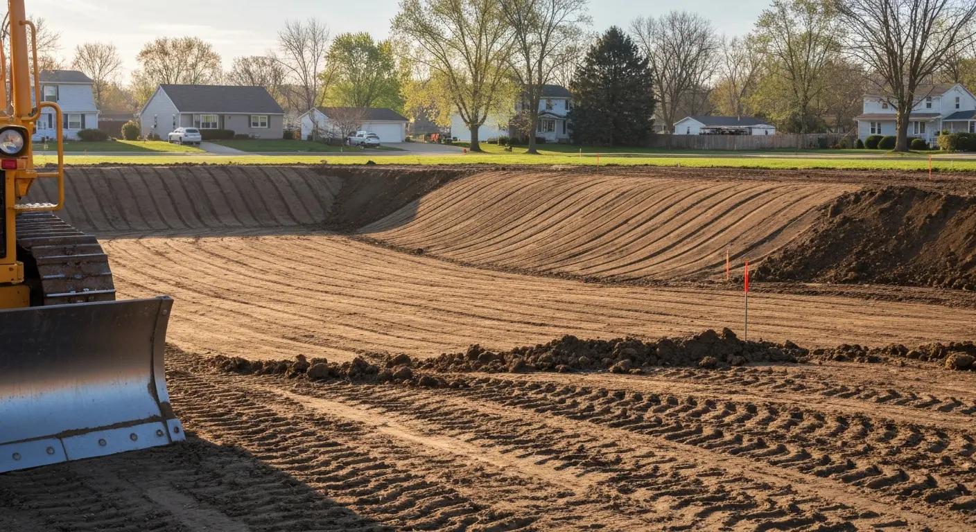 Site grading and excavation in Solon