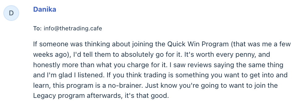 Email from Danika