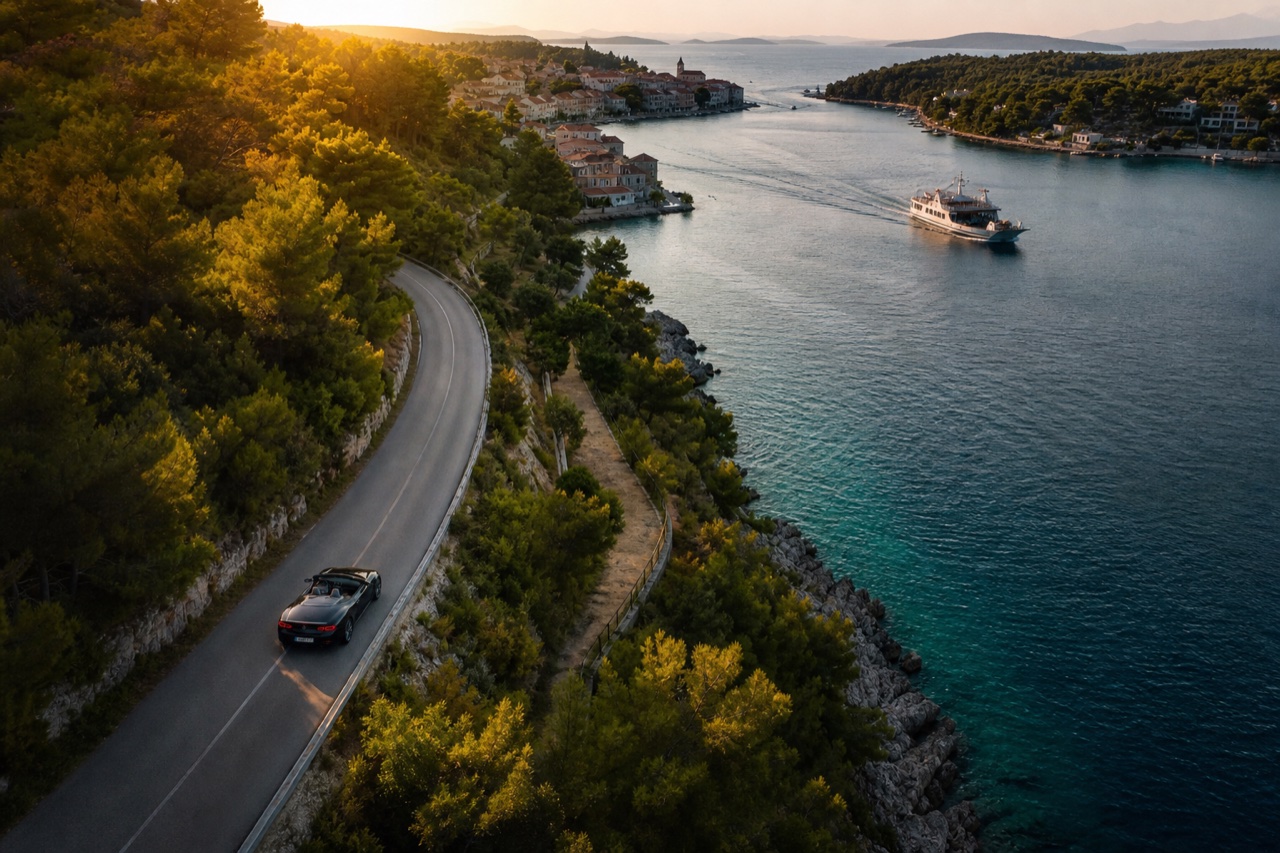 Coastal run toward Mali Lošinj