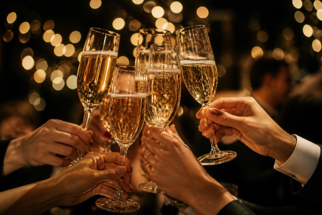Members toasting at a HighLife dinner