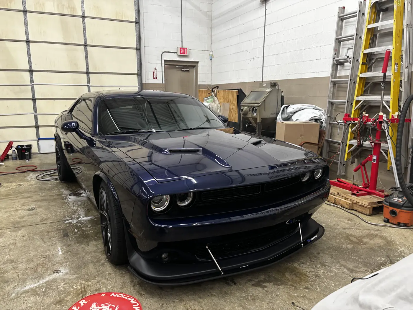 Challenger front end after machine polishing
