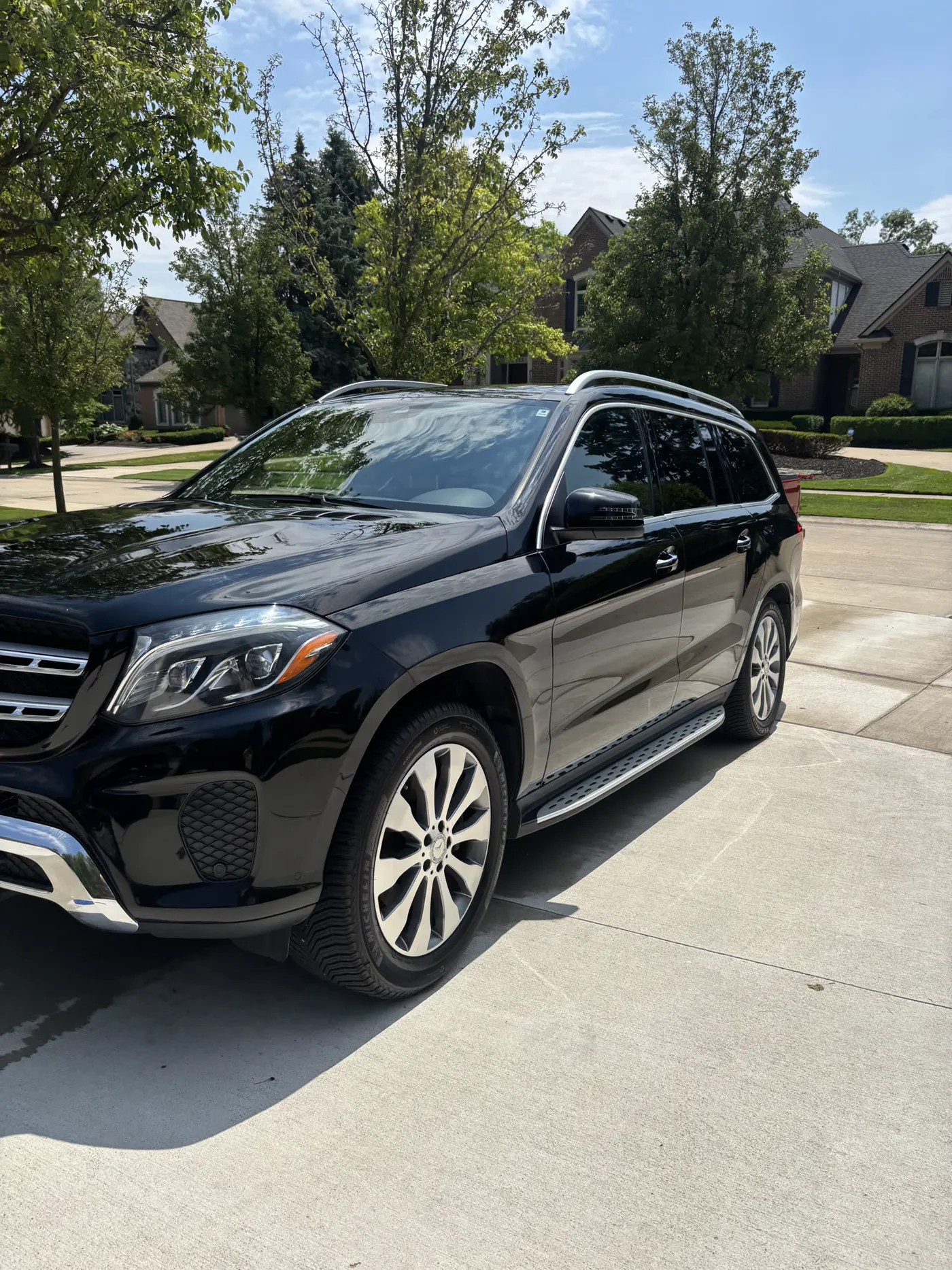 Mercedes GLS after a full exterior detail
