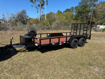 Utility and equipment trailer rental fleet from River City Rentals in Austin, TX
