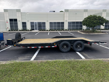 Equipment trailer available to rent from River City Rentals in Austin, TX