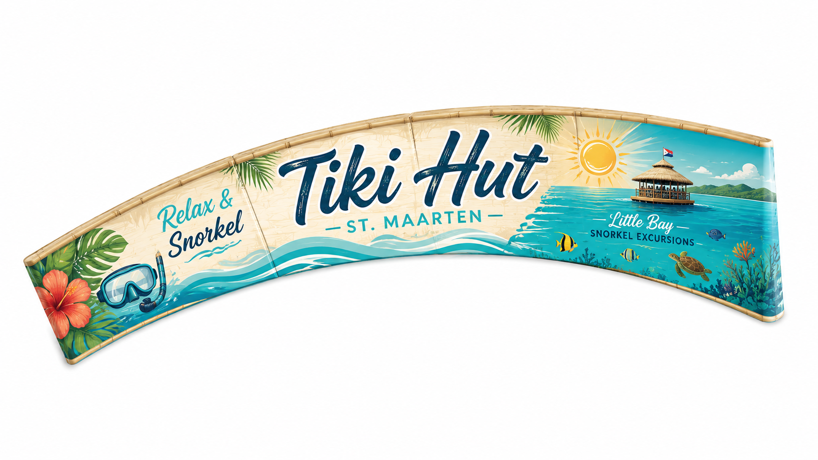 Tiki Hut St. Maarten custom SXMZlide
