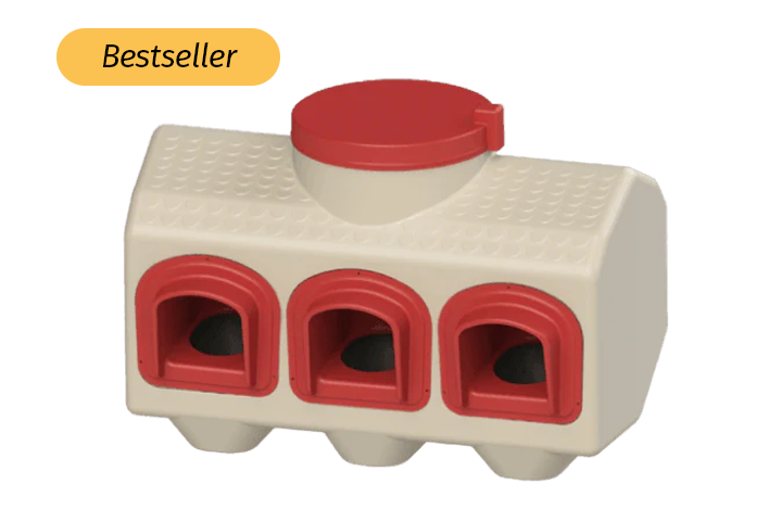 OverEZ Galvanized Chicken Feeder
