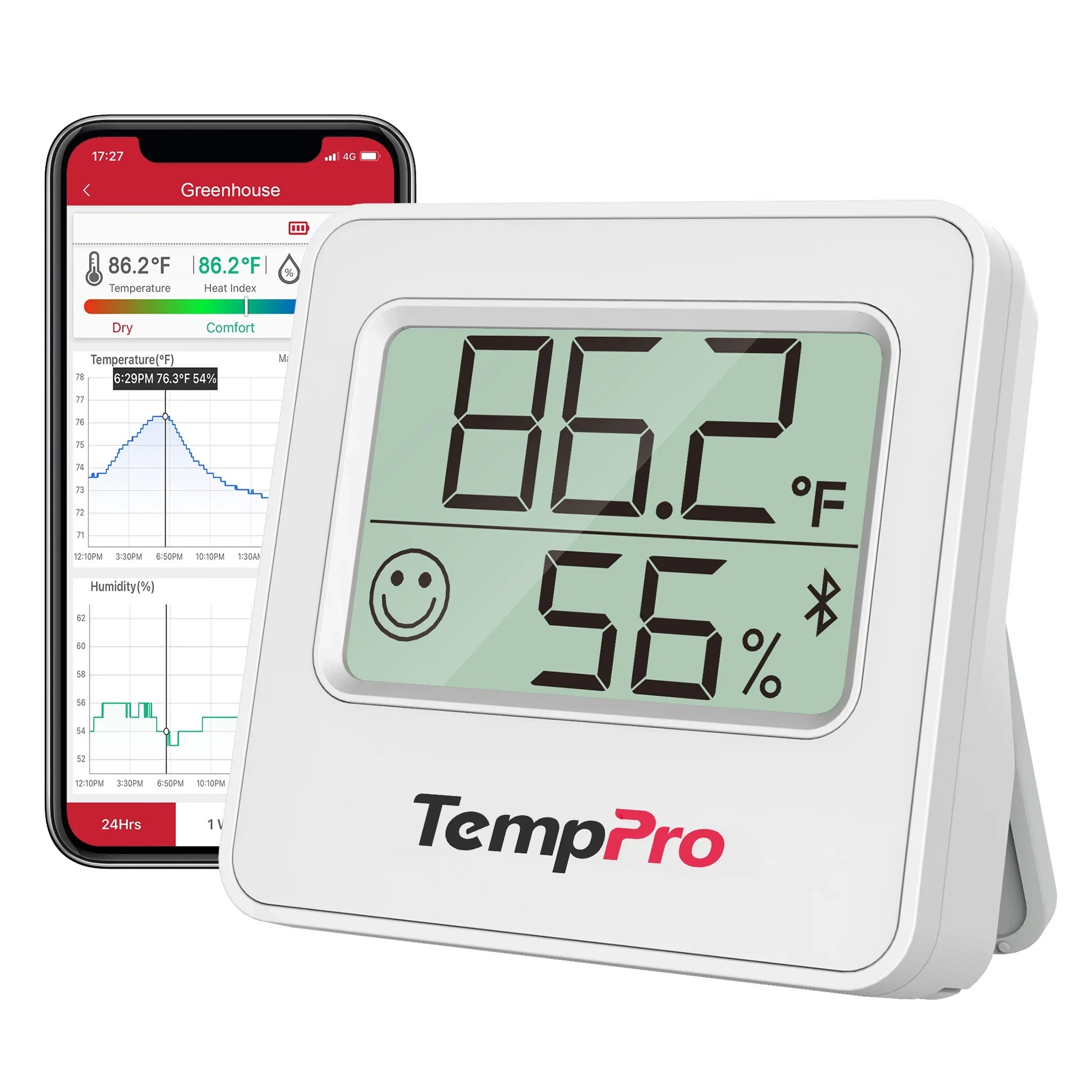 ThermoPro TP357 Bluetooth Temperature and Humidity Monitor